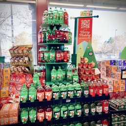 Cool holiday display by the entrance