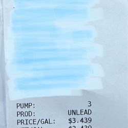 Murphy USA - Receipt. It always asks you and always delivers
