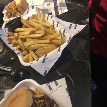 Harbor Social - Old bay fries , pulled pork, pretzel. - Sports Bars Near Me - Oxon Hill, Maryland Harbor Social - Old bay fries , pulled pork, pretzel. - Sports Bars Near Me - Oxon Hill, Maryland