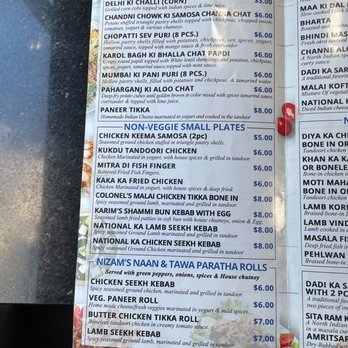 Diya Bistro - Menu page 1 - Indian Near Me - Ashburn, Virginia