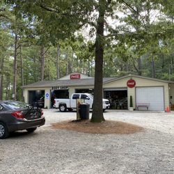Ed Joyner's Auto Body - Garage and shop area.
