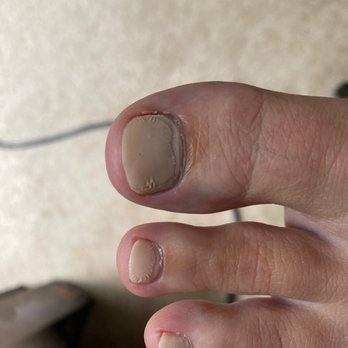 DS Nails & Spa - Sorry for the gross foot pic, trying to show the weird texture of the polish - Nail Salons Near Me - Hopkins, Minnesota DS Nails & Spa - Sorry for the gross foot pic, trying to show the weird texture of the polish - Nail Salons Near Me - Hopkins, Minnesota