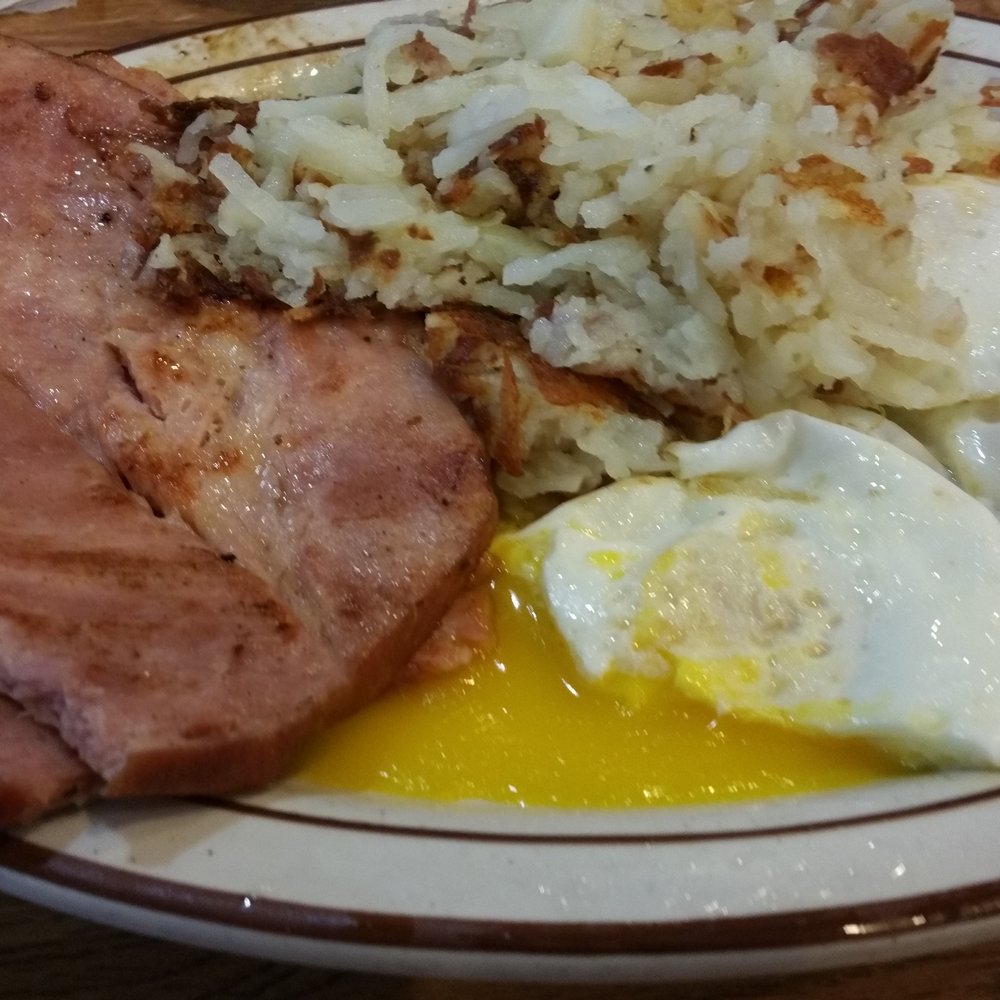 Pancake House - Ham, Eggs, and Hash browns with onions...so good! - Breakfast & Brunch Near Me - Hyattsville, Maryland Pancake House - Ham, Eggs, and Hash browns with onions...so good! - Breakfast & Brunch Near Me - Hyattsville, Maryland