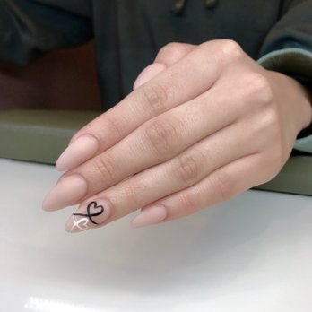 Clark Nails - Valentine's Day Simple Nails - Nail Salons Near Me - Clark, New Jersey