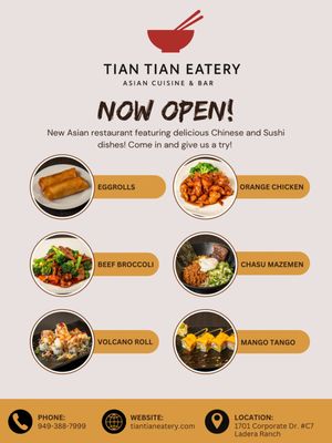 Menu photo 6 Tian Tian Eatery Ladera Ranch, CA