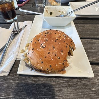 McCollum’s Restaurant & Bar - Wagyo burger. - Wine Bars Near Me - Buchanan, Michigan