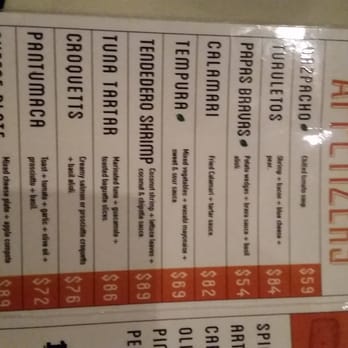 116 Pulpito - Appetizers Menu... Sorry can't rotate it. - Tapas/Small Plates Near Me - Puerto Vallarta, JAL 116 Pulpito - Appetizers Menu... Sorry can't rotate it. - Tapas/Small Plates Near Me - Puerto Vallarta, JAL