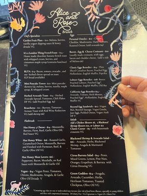 Menu photo 3 Alice and Rose Boulder, CO Menu photo 3 Alice and Rose Boulder, CO