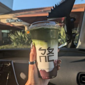 Bopomofo Cafe - Blueberry matcha 50% - Cafes Near Me - Irvine, California