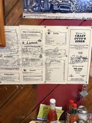 Menu photo 1 Crazy Otto's Diner Lancaster, CA Menu photo 1 Crazy Otto's Diner Lancaster, CA