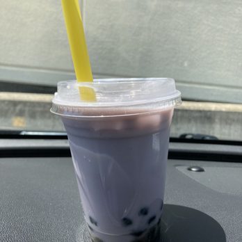 Evelyn's Coffee & Banh Mi - Taro milk tea with tapioca added (boba) - Vietnamese Near Me - Akron, Ohio Evelyn's Coffee & Banh Mi - Taro milk tea with tapioca added (boba) - Vietnamese Near Me - Akron, Ohio