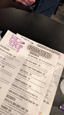 Menu photo 1 Mic Drop Comedy Plano, TX Menu photo 1 Mic Drop Comedy Plano, TX