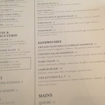 The Kitchen American Bistro - Current lunch menu, with lots of creative salads! - Bars Near Me - Boulder, Colorado The Kitchen American Bistro - Current lunch menu, with lots of creative salads! - Bars Near Me - Boulder, Colorado