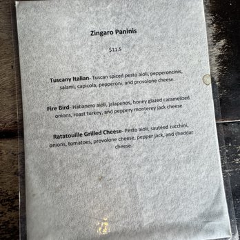 Caffe Zingaro - Menu - Desserts Near Me - Seattle, Washington