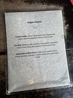 Menu photo 2 Caffe Zingaro Seattle, WA