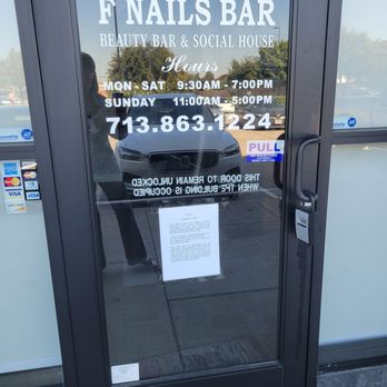 F Nails Bar - Closed! - Nail Salons Near Me - Houston, Texas