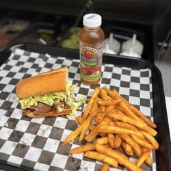 Otoman Halal Spot - Lil cheesesteak f.fries & apple juice.