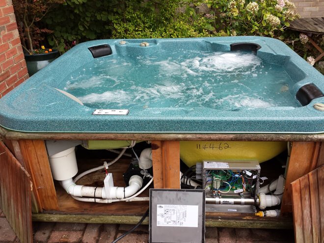 Slide of Drake's Hot Tub Repair