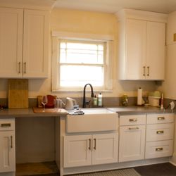Full Kitchen remodel with a farmer's basin style-sink