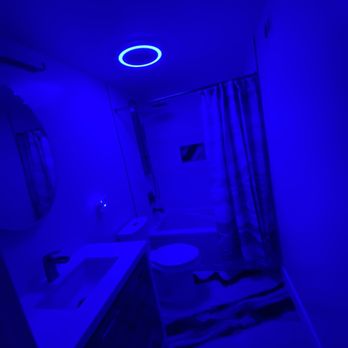 AG Construction 805 - a bathroom with blue lighting - General Contractors Near Me AG Construction 805 - a bathroom with blue lighting - General Contractors Near Me