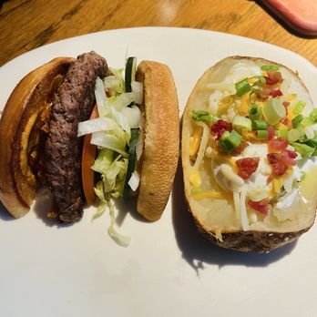Outback Steakhouse - The Bloomin' Burger* - Steakhouses Near Me - San Bernardino, California Outback Steakhouse - The Bloomin' Burger* - Steakhouses Near Me - San Bernardino, California