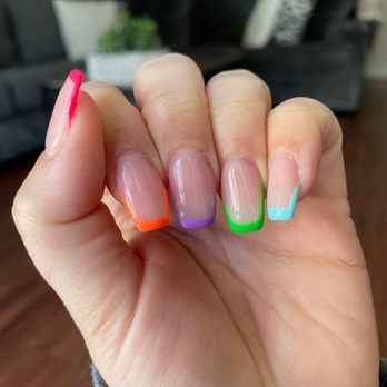 Trendy Nails Spa - Colorful tips - Nail Salons Near Me - Pleasant Hill, California