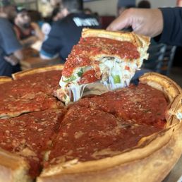 Deep dish pizza
