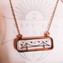 Love, Pittsburgh - Copper bridge necklace by East End Alchemy, $40.