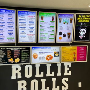 Rollie Rolls Ice Cream - Huge menu! This is a one-stop shop for treats that'll make you so happy! - Thai Near Me - Pflugerville, Texas Rollie Rolls Ice Cream - Huge menu! This is a one-stop shop for treats that'll make you so happy! - Thai Near Me - Pflugerville, Texas