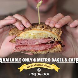 JM Web Studio - Ad design for Metro Bagel & Cafe, Brooklyn NY