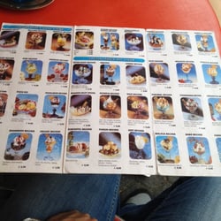 Eiscafe Cervo - Menu options.