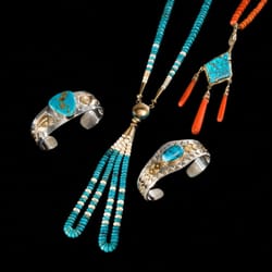 Hoel's Indian Shop - Larry Vasquez beads and Dina Huntinghorse bracelets