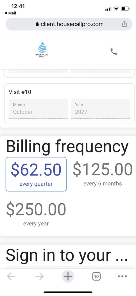Slide of Backflow Pro
