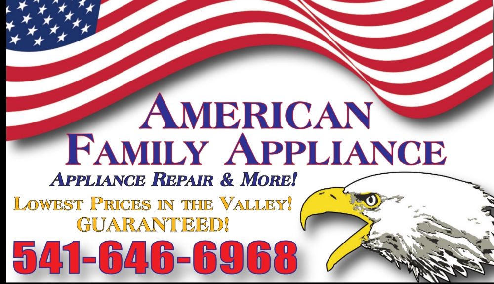 AMERICAN FAMILY APPLIANCE Updated September 2024 Medford, Oregon