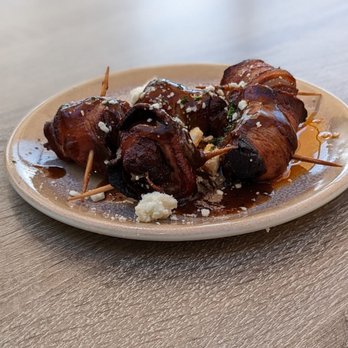 Firefly Tapas Kitchen + Bar - Bacon wrapped dates. M favorite dish - Tapas/Small Plates Near Me - Las Vegas, Nevada
