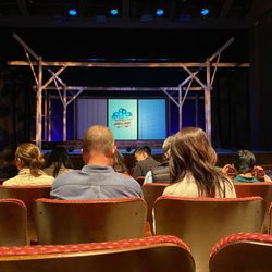 Palo Alto Players - View of stage from Row G, Seat 108