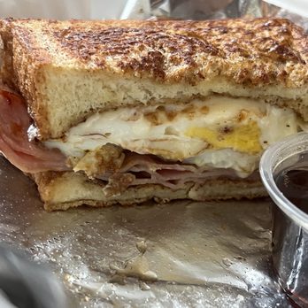 Cool Beans Sandwich and Coffee - Monte Cristo sandwich, I had already eaten half so it's only 1/2 :) delicious! - Coffee & Tea Near Me - Port Deposit, Maryland