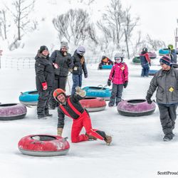River Valley Golf & Country Club Winter Tube Slide