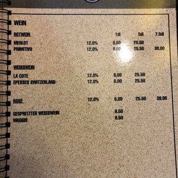 The Pub - Wine menu - Pubs Near Me - Basel, BS