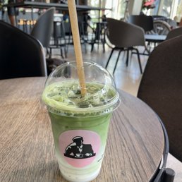 Honey Bun Matcha Latte
