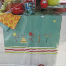 Great window displays - this tea towel is typical of the sweet ones they sell. Great window displays - this tea towel is typical of the sweet ones they sell.