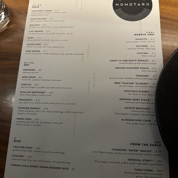 Momotaro - Menu - Sushi Bars Near Me - Chicago, Illinois Momotaro - Menu - Sushi Bars Near Me - Chicago, Illinois