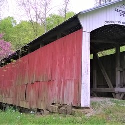 Leatherwood Station Covered Bridge - Leatherwood Station Covered Bridge 1899