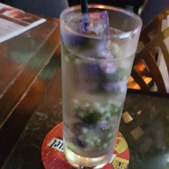Ember - Tap Sonic - Gin, Jasmine Syrup, Elderflower, Liqueur House Made Flower Ice Cubes, Tonic - Wine Bars Near Me - Hong Kong, HK
