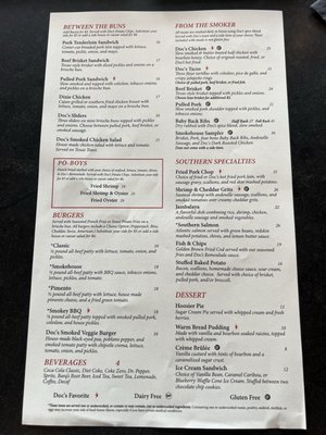 Menu photo 5 Doc Crow's Indianapolis, IN