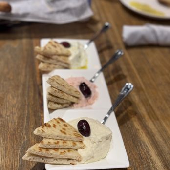 Plateia Mediterranean Kitchen Bar - HUMMUS TRIO - Bars Near Me - Glenview, Illinois