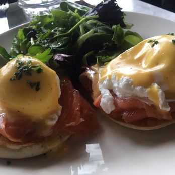 H Cafe - Eggs Benedict ($14) - Breakfast & Brunch Near Me - Los Angeles, California
