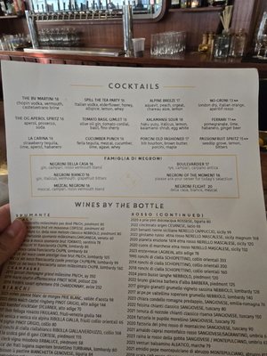Menu photo 2 Bar Volpe Boston, MA Menu photo 2 Bar Volpe Boston, MA
