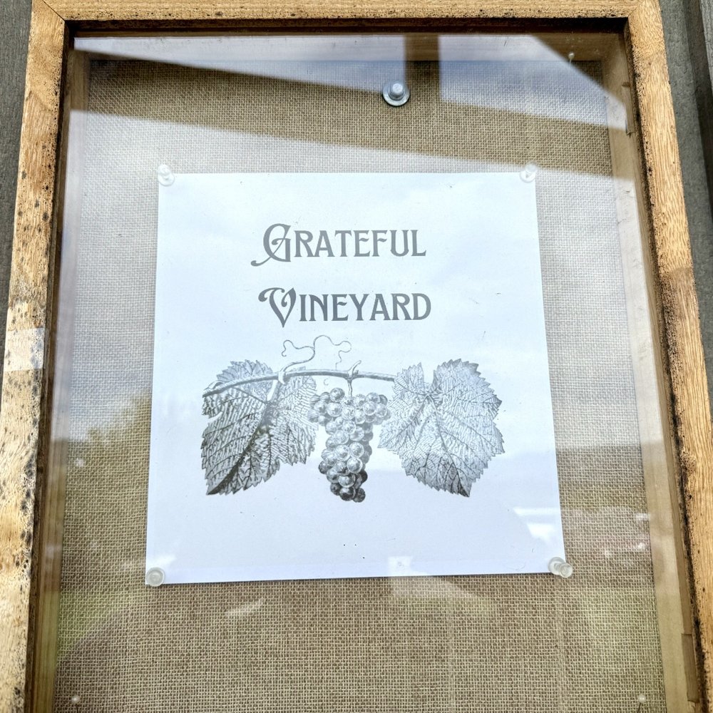 Grateful Vineyard - Outside sign - Wine Tasting Room Near Me - Mount Hood, Oregon Grateful Vineyard - Outside sign - Wine Tasting Room Near Me - Mount Hood, Oregon
