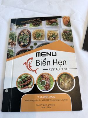 Menu photo 2 Bien Hen Restaurant Westminster, CA Menu photo 2 Bien Hen Restaurant Westminster, CA
